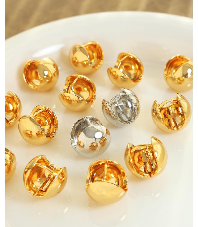 Simple Style Solid Color Titanium Steel Earrings Plating Stainless Steel Earrings