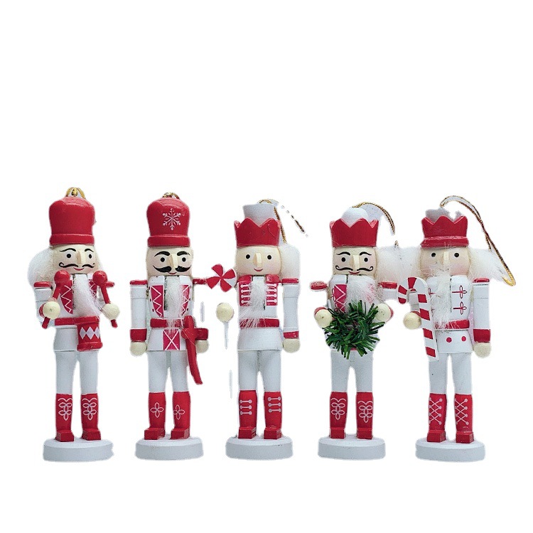 Cascanueces de madera de 12 cm, muñeco soldado, decoración navideña para escritorio y ventana, adorno y regalo de Navidad