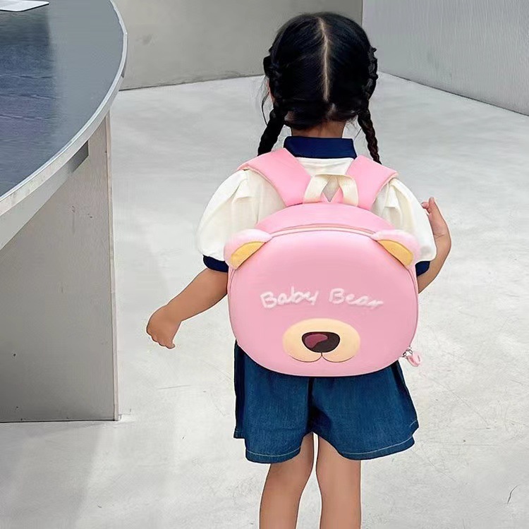 Nueva mochila escolar de jardín de infantes con carcasa dura, gran capacidad, protección de la columna vertebral, mochila infantil de dibujos animados, mochila de viaje informal para niños y niñas