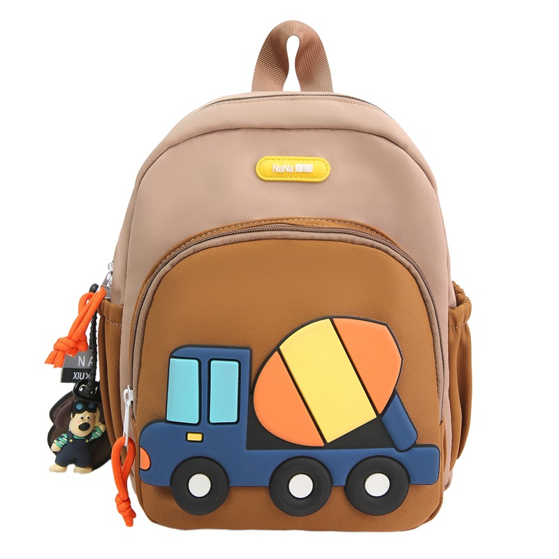 Bolsas escolares de gran capacidad para estudiantes de primaria, dibujos animados, excavadoras lindas, mochilas para niños y niñas, nueva ola de mochilas para niños transfronterizos