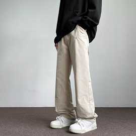 美式机能双拉链冲锋裤男防风防水休闲运动裤子山系户外登山裤