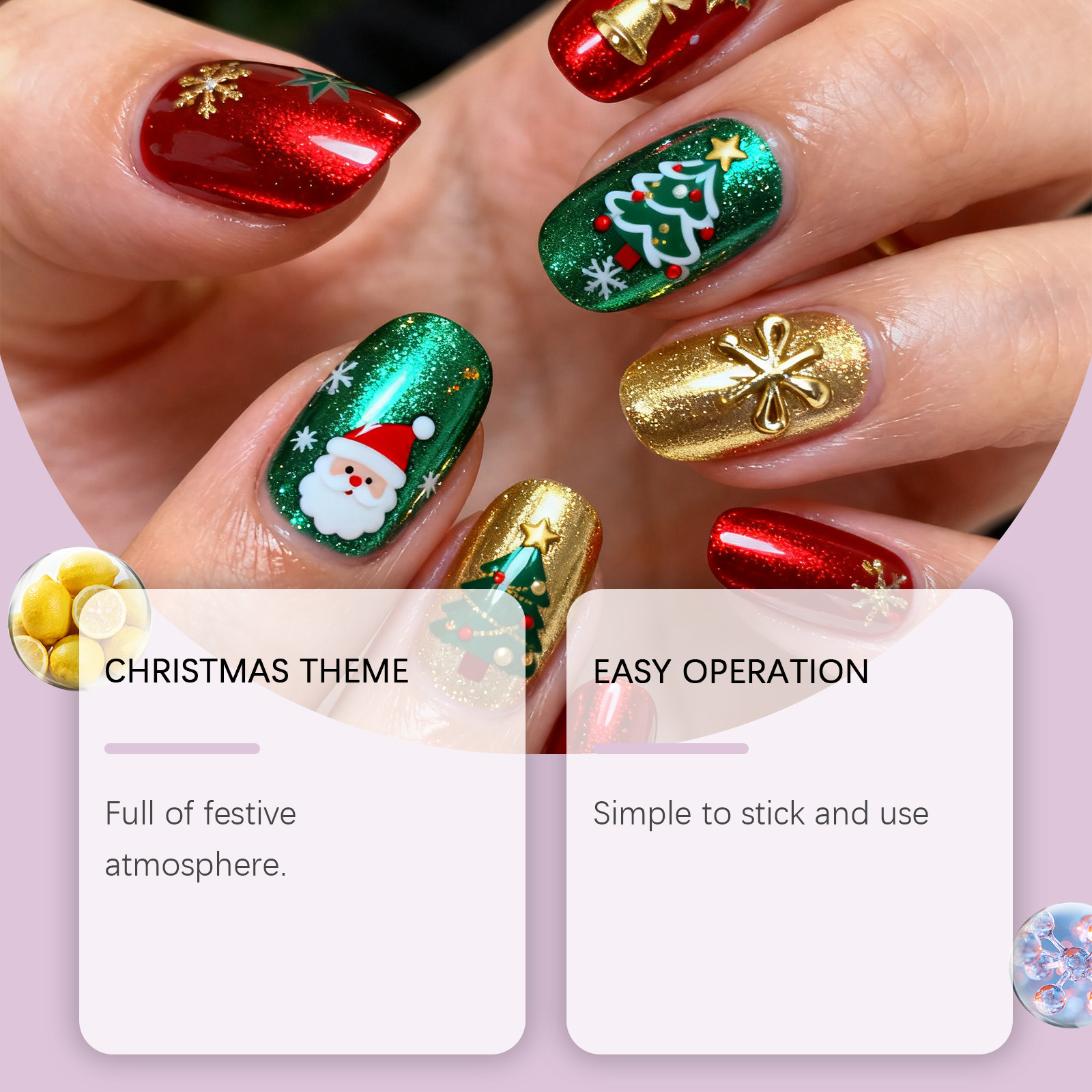 Christmas Nail Sticker Pattern Festival DIY Creative Nail Accessories_voghion.com