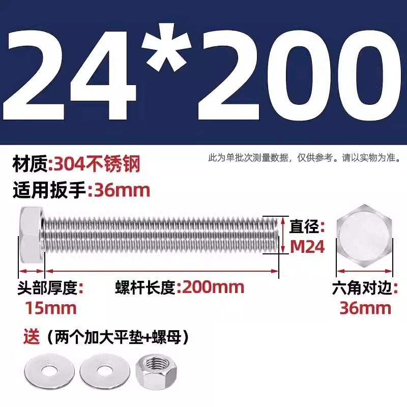 Болт Tianzhuo Hardware M24*200