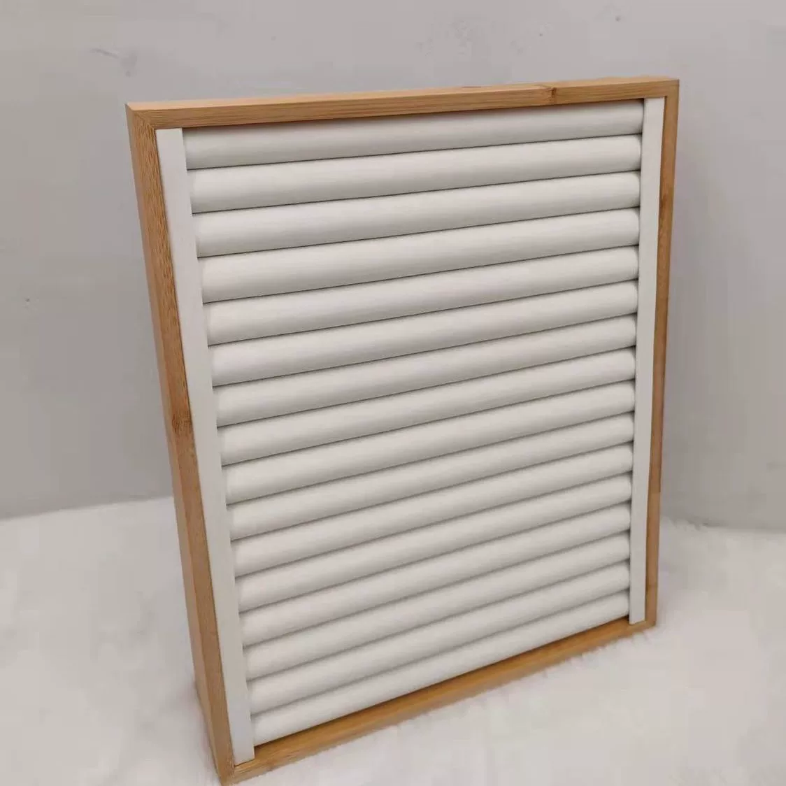 Вешалка для сережек, серьги, кольца, ювелирная стойка, оконные украшения для хранения, велюровая кожаная витрина для ювелирных изделий, производитель Pengquan