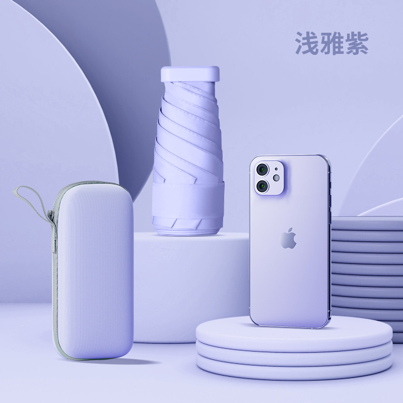 Paraguas mini UV mujer | Parasol plegable portátil uso exteriores