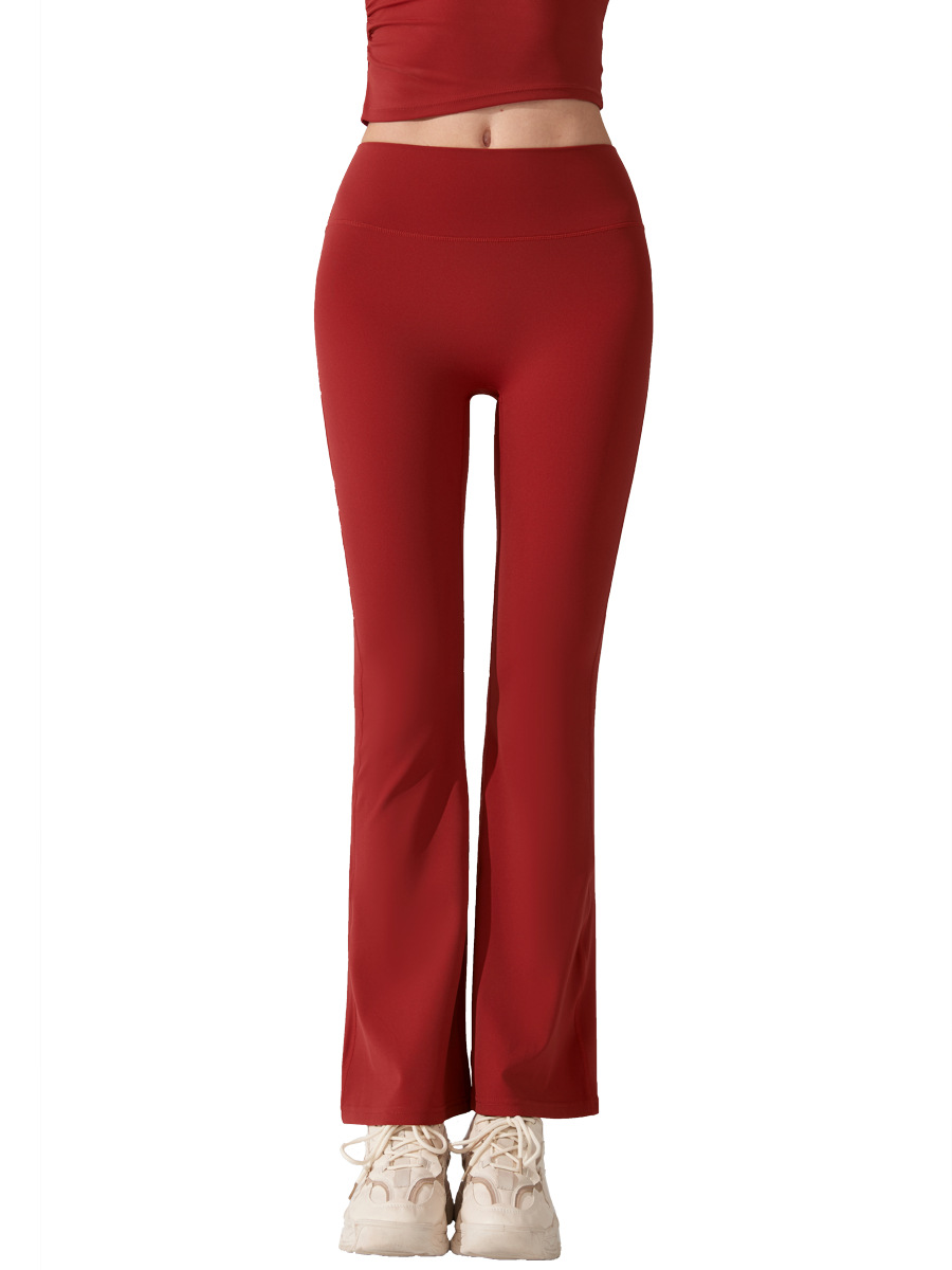 Europa y América desnudos antibacterianos micropantalones nuevos pantalones de estilo deportivo delgado pantalones de gimnasio de cintura alta de plástico image 6