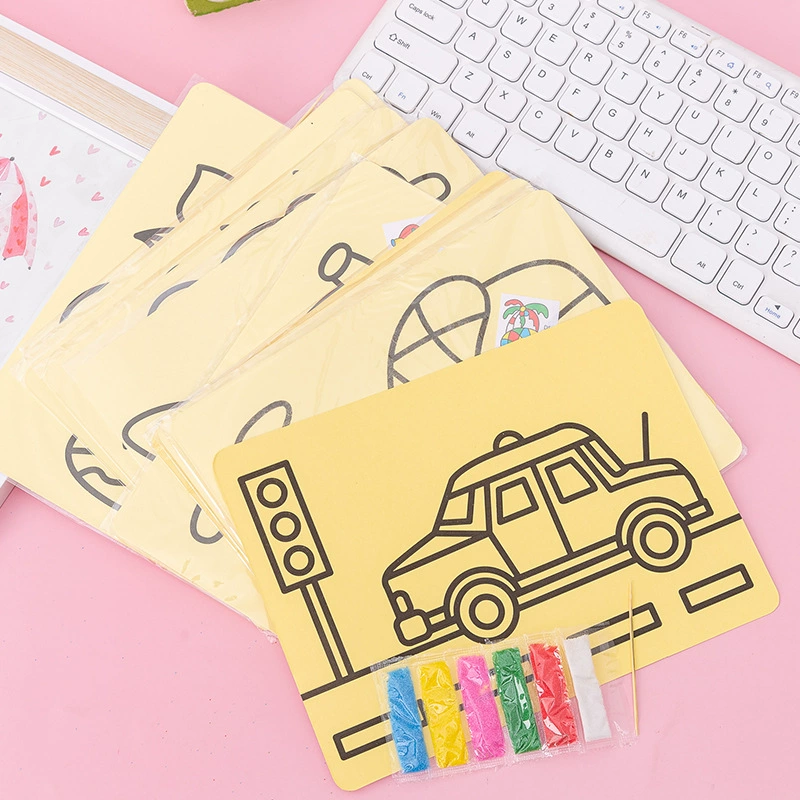 Детский цветной песок Чжан, набор для рисования песком, набор для рисования для детского сада, мальчиков и девочек, учеников начальной школы, материалы ручной работы