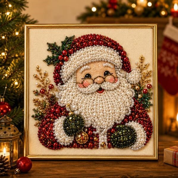 New cross-border 5D diamond painting, Santa Claus DIY diamond embroidery, decorative painting for living room and bedroom, cross-border wholesale supply