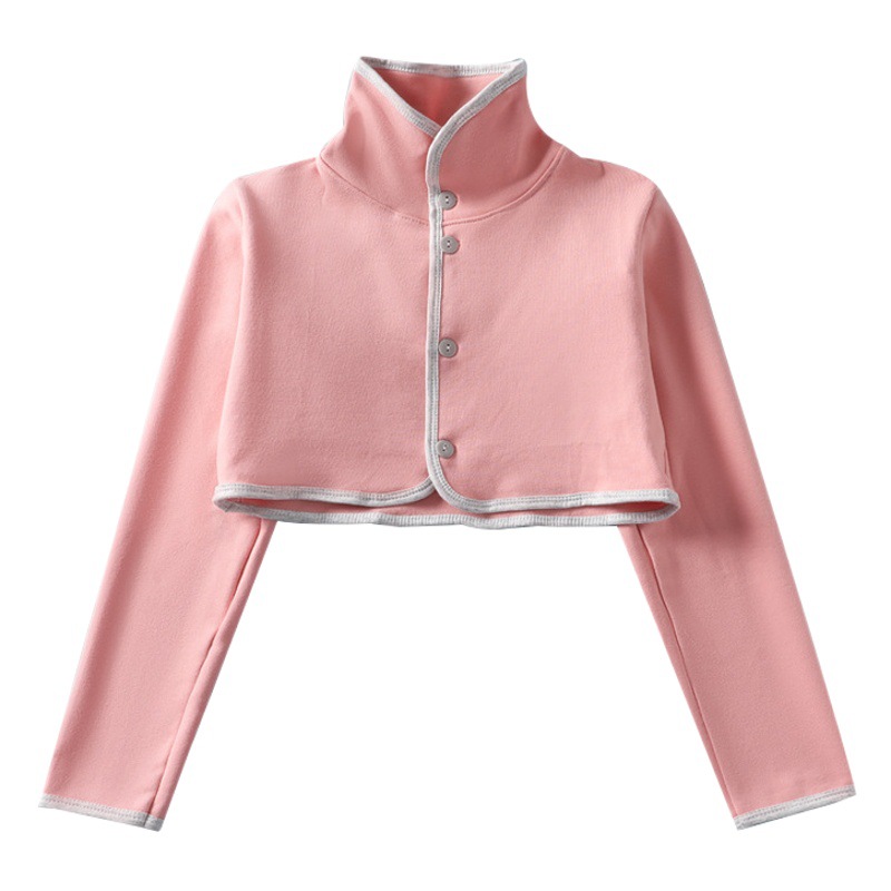 Summer Pure Cotton Thin Air-conditioned Room High Collar Shoulder Pad Neck Confinement Middle-aged and Elderly Men and Women Waistcoat Sleeping Cold-proof and Warm-keeping