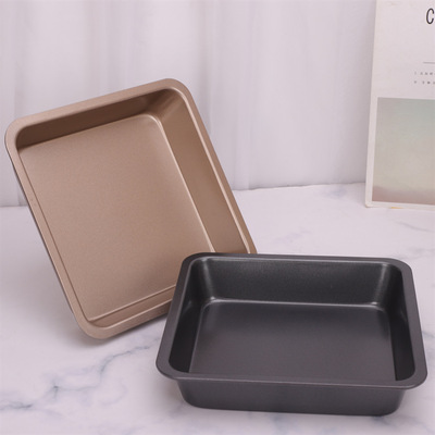 不粘正方形蛋糕烤盤模具22CM 碳鋼不粘蛋糕模烘焙DIY工具