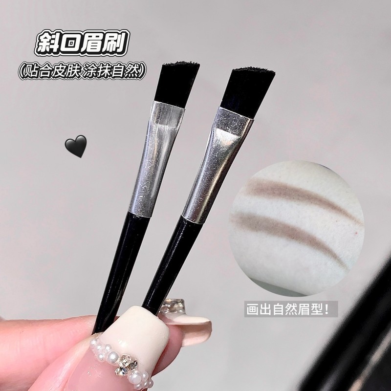 SHAQINUO砚台柔雾三色眉粉防水防汗不脱色自然立体修容女眉笔美妆|undefined