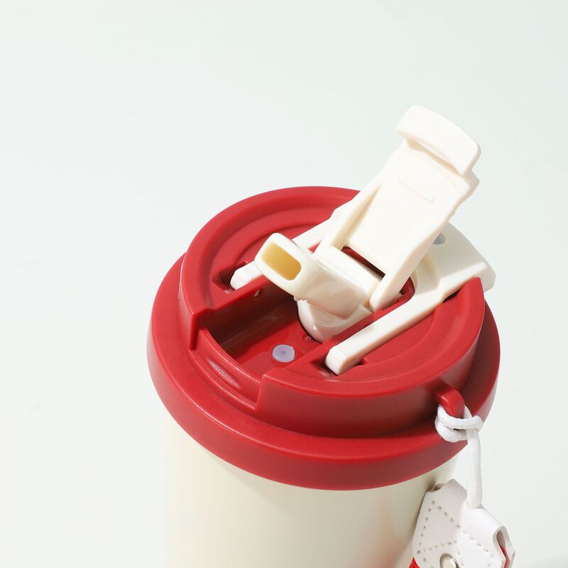 高品質スズランコーヒーカップ 316 ステンレス鋼魔法瓶カップキャリーロープ付きダブルストローカップ車のギフトカップ|undefined