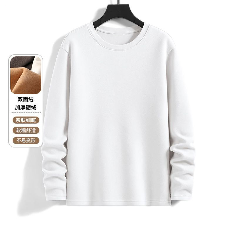 Cuello redondo de terciopelo alemán blanco
