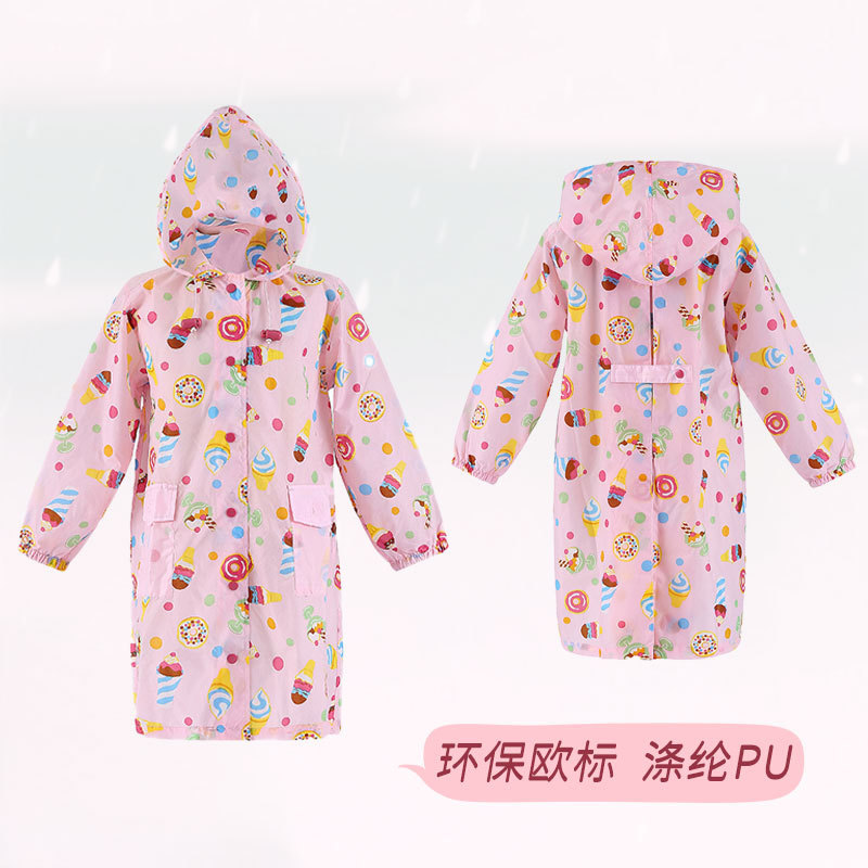 Customized Children's Polyester Pu Printed Raincoat with Pocket Hooded Lightweight Raincoat Outdoor Full Body Rainproof Student Raincoat Customized Children's Polyester Pu Printed Raincoat with Pocket Hooded Lightweight Raincoat Outdoor Full Body Rainproof Student Raincoat
