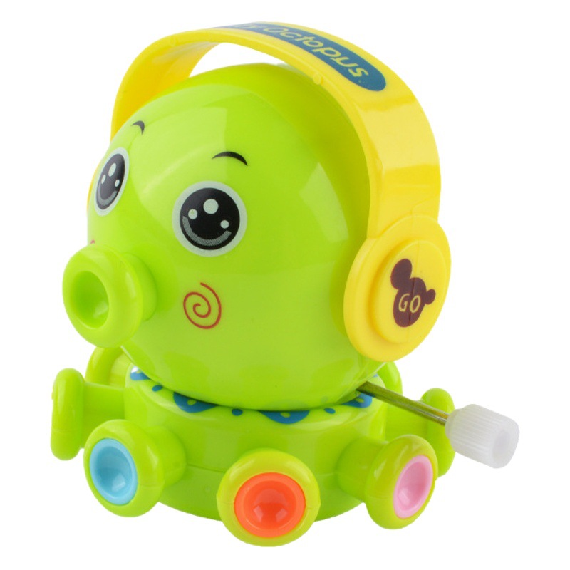 Winding Clockwork pequeño pulpo bebé rotación diversión Doodle dibujos animados Q versión pulpo juguete de los niños puesto al por mayor