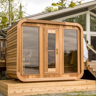 Wholesale 5-6 people outdoor wet sauna, family sauna square sauna