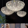 Modern and minimalistic ceiling lamp for living room for bedroom, hotel lights for country house, light luxury style