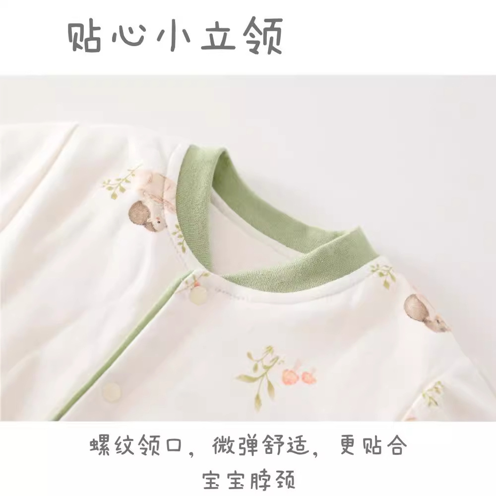 새 점프 수트 봄과 가을 60G 면화 배꼽 가을 옷 한국면 옷