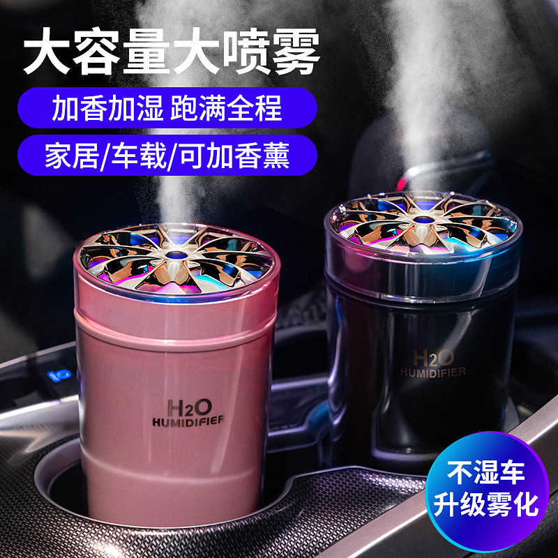 Mini Colorful Atmosphere Light Small Nano Aromatherapy Humidifier Desktop Car Hydrating Humidification Night Light