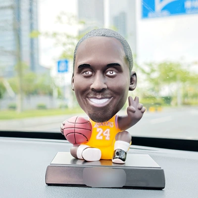 Car ornaments Stars James, Messi, and - -shaking-his-head-kobe