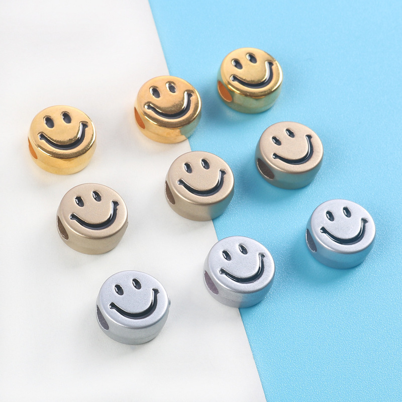 Factory Direct Sales 12mm Multi-Color Smiley Face Loose Beads Acrylic Beads Jewelry Accessories Bracelet Pendant with Beads Wholesale Factory Direct Sales 12mm Multi-Color Smiley Face Loose Beads Acrylic Beads Jewelry Accessories Bracelet Pendant with Beads Wholesale