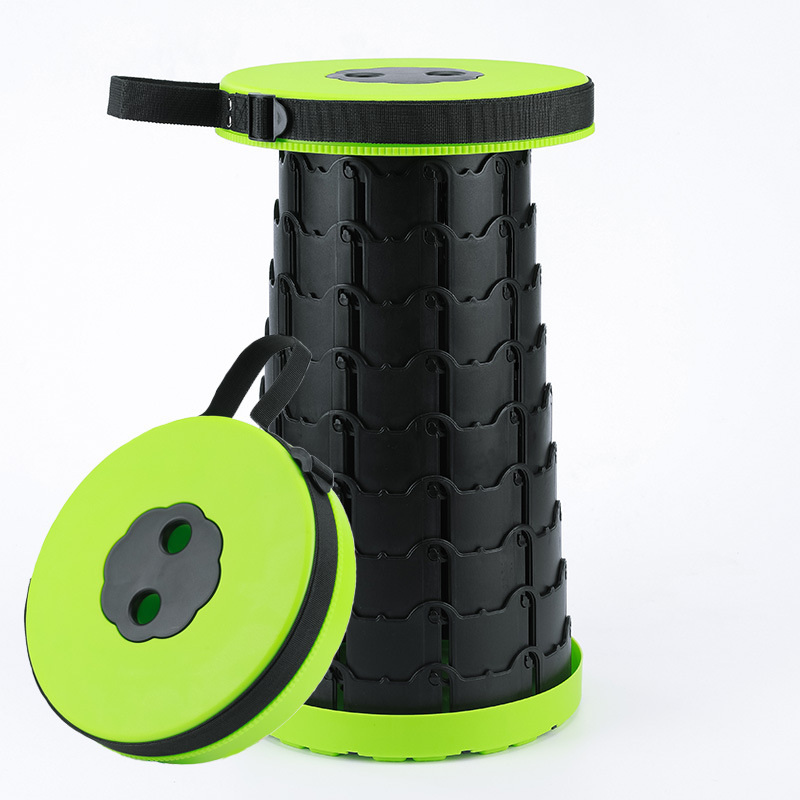 Taburete arco iris retráctil pequeño banco doméstico taburete de pesca ajustable portátil al aire libre asiento de cola de mano Maza