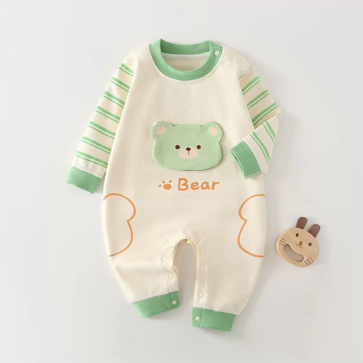 安阳童装婴儿衣服连体衣无骨新生儿衣服春秋爬服宝宝哈衣爬服代发