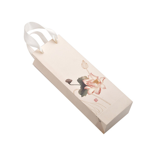 Chinese style retro packaging bag simple gift bag suitable for mahogany hairpin necklace long packaging bag wholesale