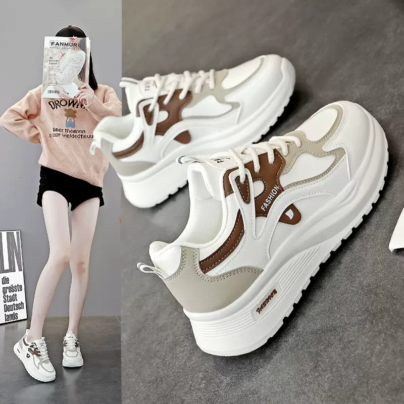 小白鞋女学生韩版板鞋2025春秋季新款学生超轻跑步运动鞋子Q103-1