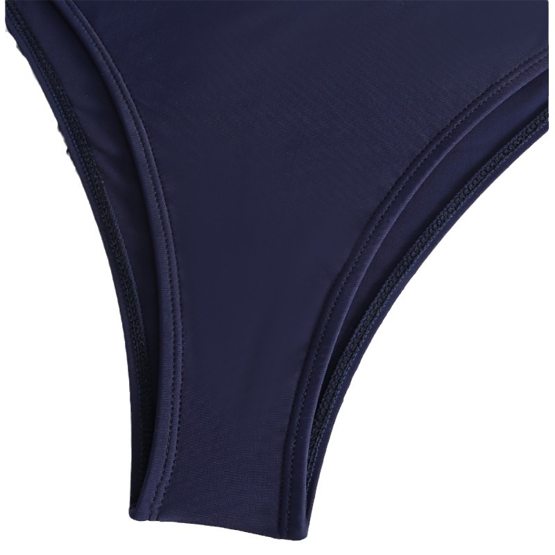 Nuevo traje de baño de tres piezas para mujer estilo bikini Halter color sólido bikini sexy gasa falda traje de baño