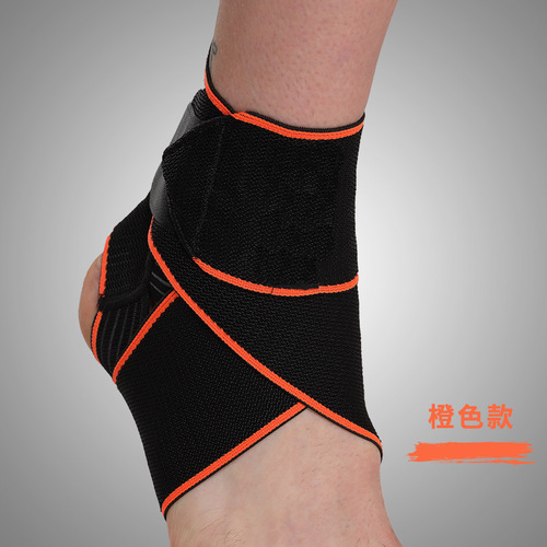 Sports silicone non-slip, breathable, anti-sprain ankle protector, strap wrapped ankle protector, football running badminton basketball foot protector