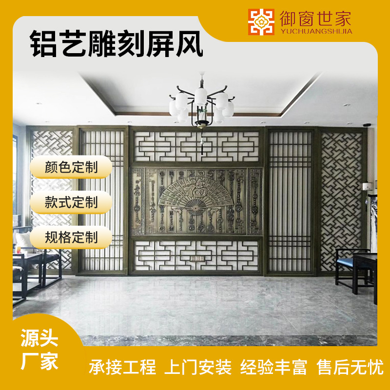 办公室屏风隔断墙现代简约铝合金高隔百叶窗双层钢化办公玻璃隔断