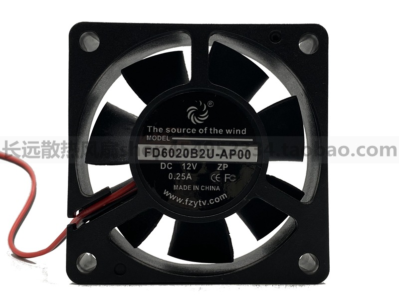 原装FD6020B2U-AP00 12V 0.25A 6CM厘米大风量散热风扇60*60*20MM