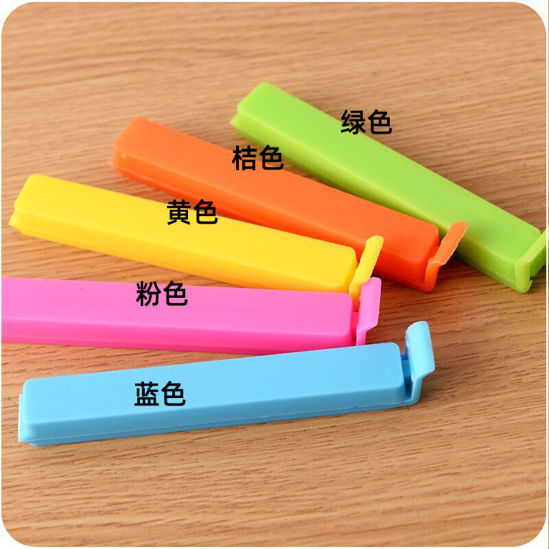 Suministro directo de fábrica de moda lindo color caramelo clip de sellado creativo bolsa de plástico clip de sellado de plástico clip de té máquina de sellado