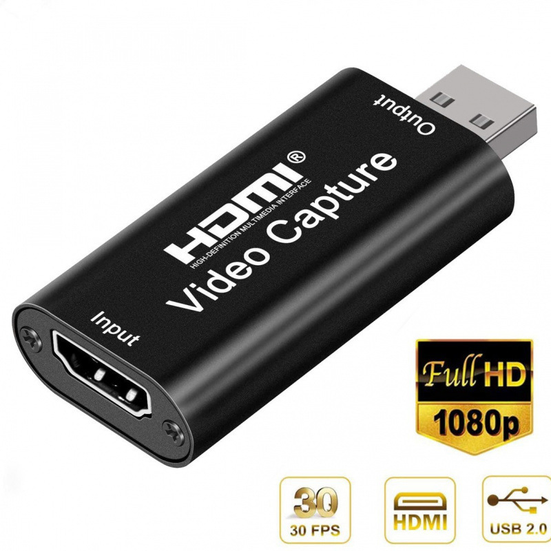 HDMI to USB 2.0 video capture card 1080P HD video recorder game video real-time streaming live HDMI to USB 2.0 video capture card 1080P HD video recorder game video real-time streaming live