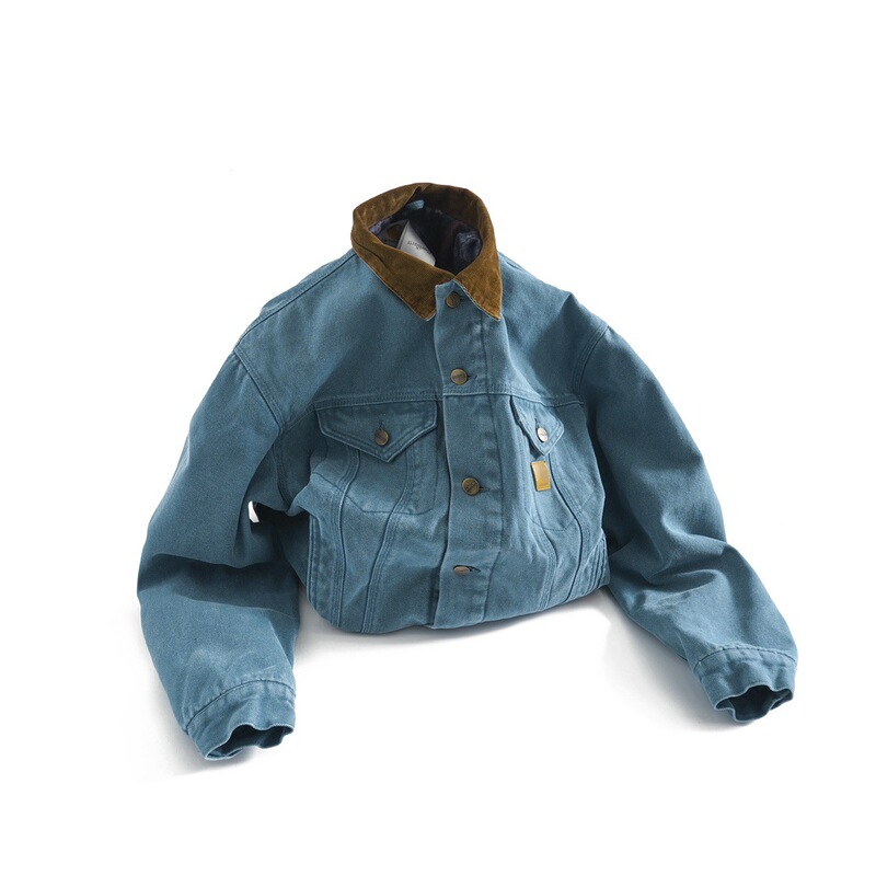 Niche CAR card home Vintage Vintage 90s J10 truck driver jacket felt lining coat workwear