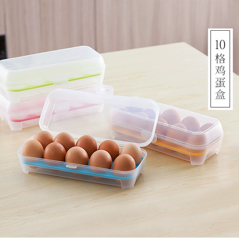 Холодильник яйцо коробка пищи хрустящий яйцо лоток яйцо кухня прозрачный пластиковый яйцо коробка оптом