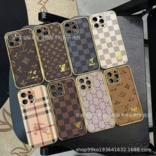 高级感潮牌外贸贴皮全包侧贴电镀适用iPhone17Promax苹果16手机壳