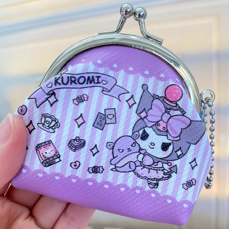 kuromi my melody hasp PU coin bag jewelry bag mini pouch storage