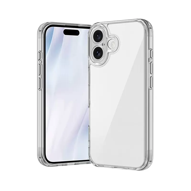 现货适用iPhone17透明亚克力手机壳苹果16高透15抗黄14防摔13保护