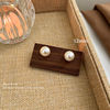 Advanced earrings from pearl, high-quality style, wholesale