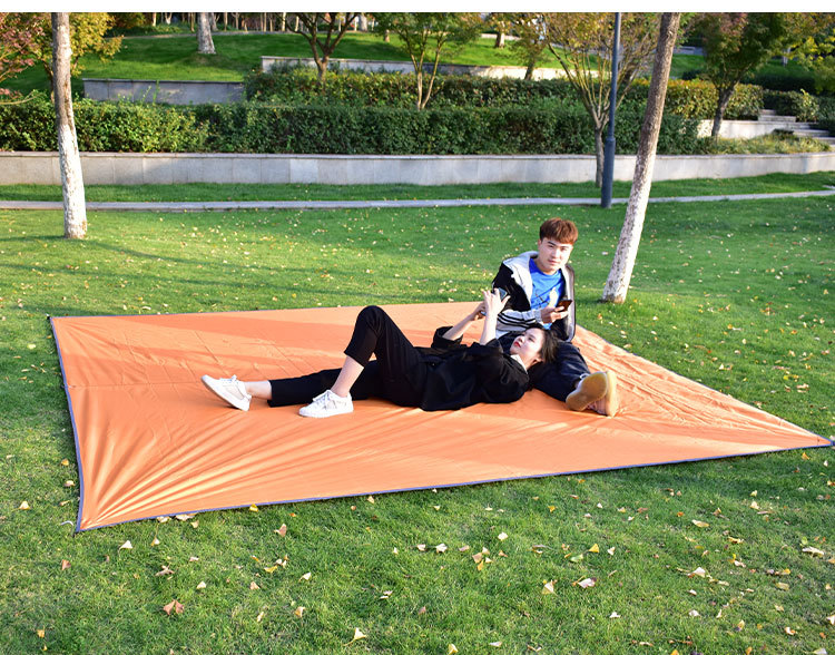 Outdoor Ultra-Light Camping Diamond-Shaped Square Oxford Cloth Silver-Coated Canopy Tent Sunshade Waterproof Camping Canopy