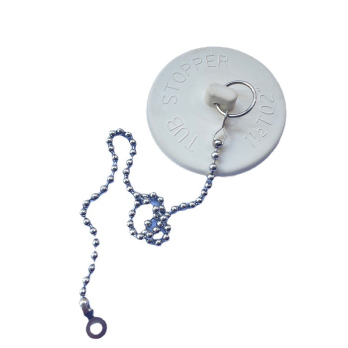 Tapón del fregadero con tapa del fregadero de la cadena del grano fregadero de la cocina tapón con fugas fregadero de la cesta de goma