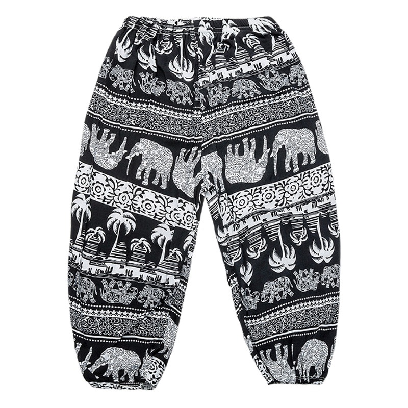 Nuevos pantalones a prueba de mosquitos para niños de verano Pantalones para padres e hijos pantalones a prueba de Mosquitos de algodón para niños Pantalones anchos para niñas bloomers algodón seda