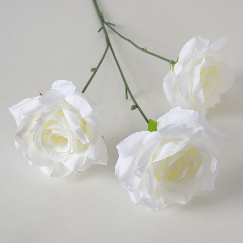 模造ベルベットバラ一本造花人工花ウェディングホームバレンタインデー装飾高級感花束壁|undefined