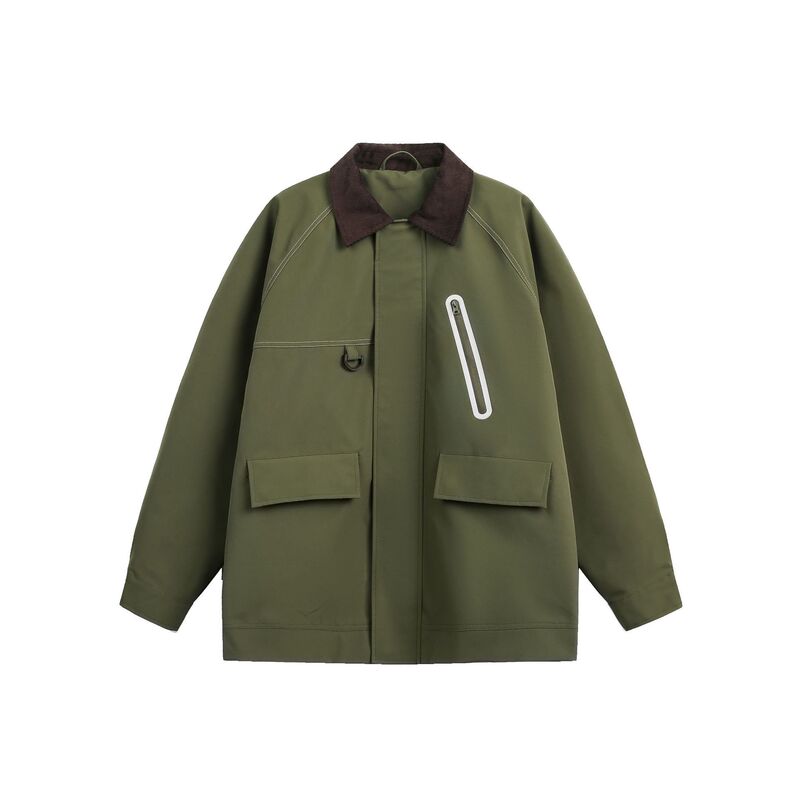 Urban Goods 2025 Autumn New Waterproof Lightweight Outdoor Contrast Collar Barbour Windbreaker Jacket