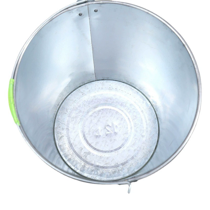 Заводская поставка утолщенное ведро Бытовое оцинкованное железное ведро Противопожарное металлическое ведро Runjianghu Источник товаров Ведро для очистки мусора