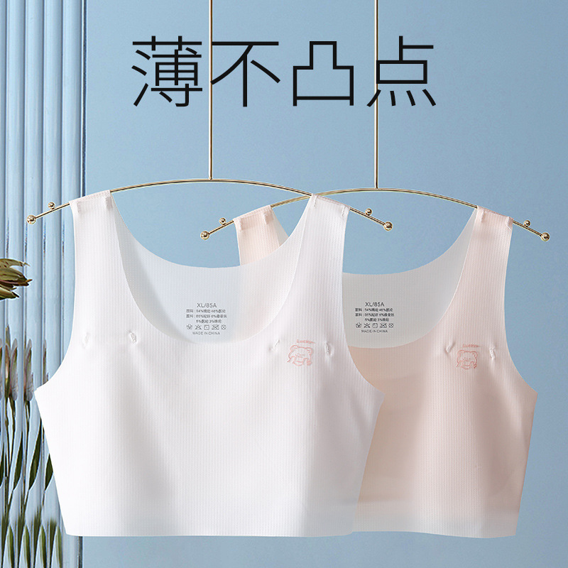 Girls' Underwear Development Period Summer Thin Primary School Students' Vests Children's Junior High School Students' Bras Girls' Bras Wholesale