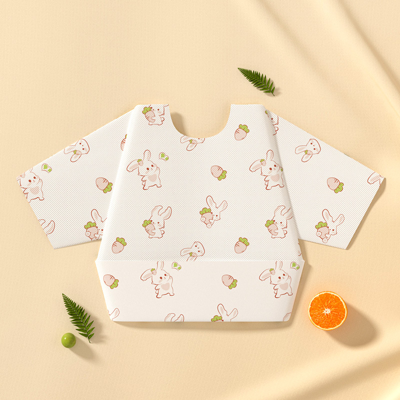 Baby overcoat desechable para niños comidas baundero para bebés bolsas de alimentos suplementarios impermeables delantal anti-dopaje otoño invierno