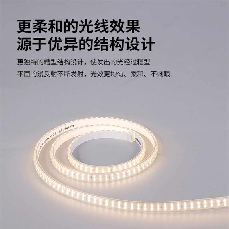 Ledランプ帯2835二列ledランプ帯屋外擬水高圧180珠フレキシブル軟灯条220v三列|undefined